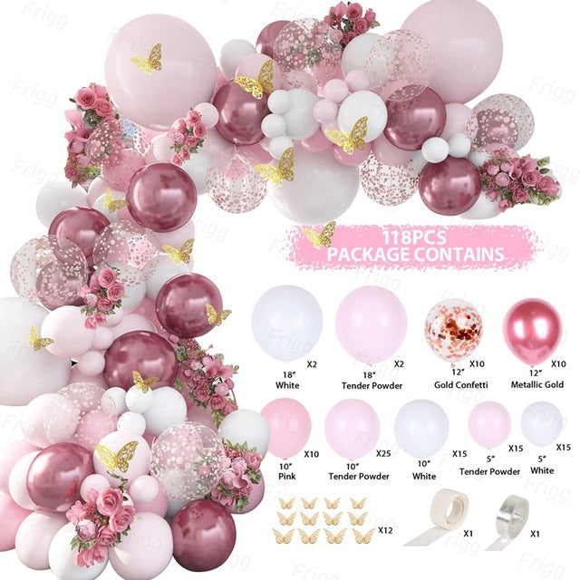 Metallic Balloon Decoration Set