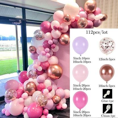 Metallic Balloon Decoration Set