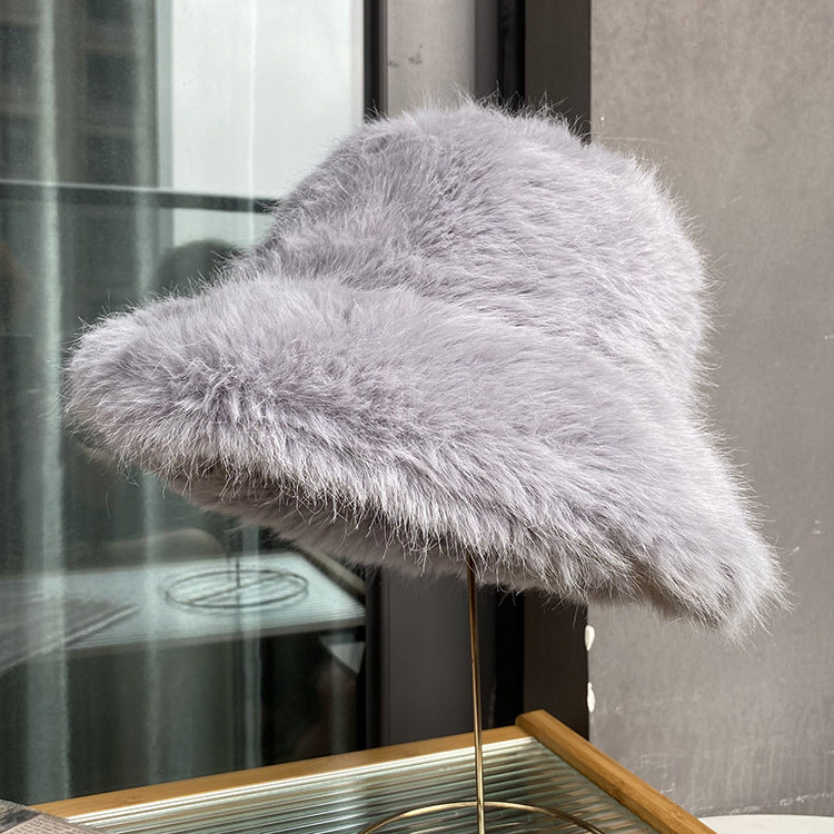 Women's Faux Fur Winter Bucket Hat
