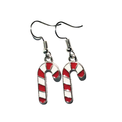 Christmas-themed alloy earrings