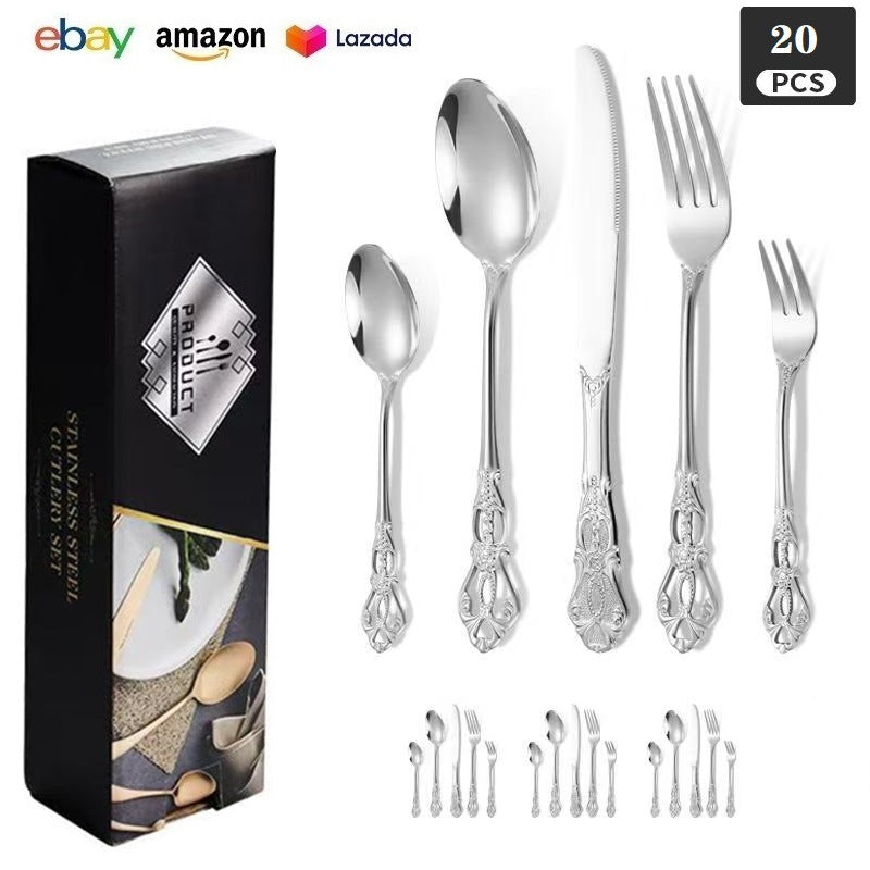 Royal Court 24-Piece Stainless Steel Western Cutlery Gift Set