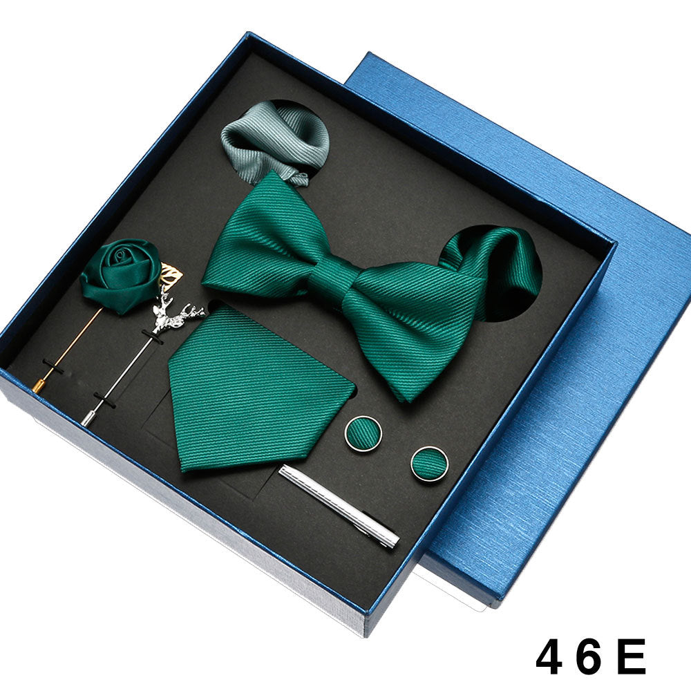 Coffret cadeau de luxe cravate et nœud papillon