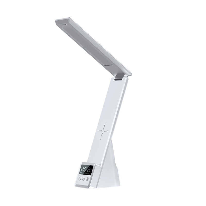 💡Kreative faltbare Schreibtischlampe – 15W kabelloses Ladegerät für Telefon, Kopfhörer & Uhr, Multifunktions-Augenschutz