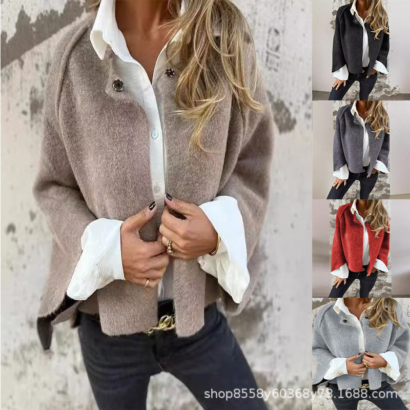 👘 Women’s Loose Cashmere Bat Sleeve Jacket