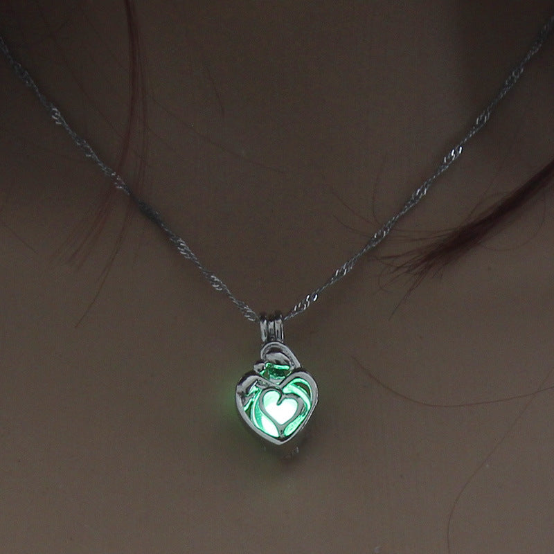 Luminous accessories featuring trendy, versatile hollow necklaces