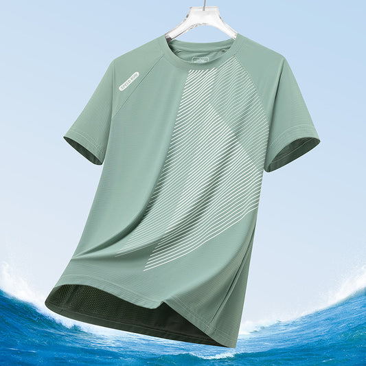 Men's Summer Ice Silk Mesh T-Shirt