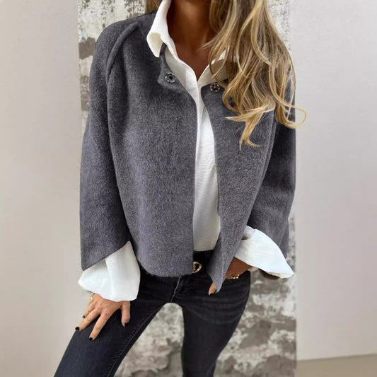 👘 Damen-Jacke aus Kaschmir mit weiten Ärmeln