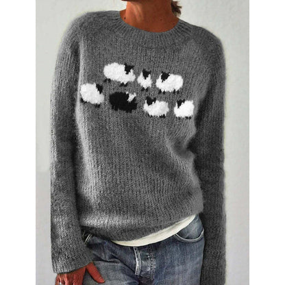 Color-Block Pullover Sweater