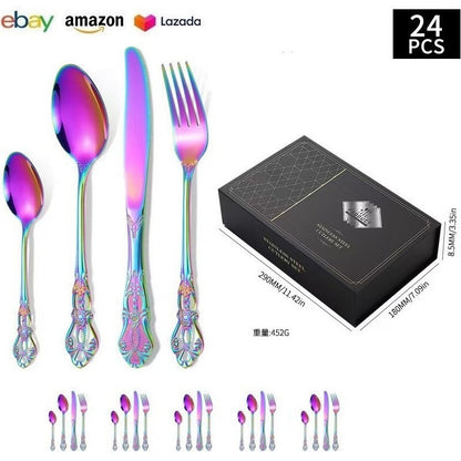 Royal Court 24-Piece Stainless Steel Western Cutlery Gift Set