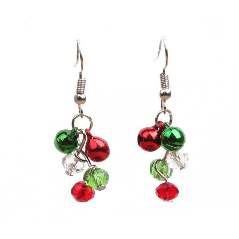 Christmas-themed alloy earrings