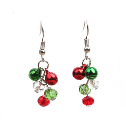 Christmas-themed alloy earrings