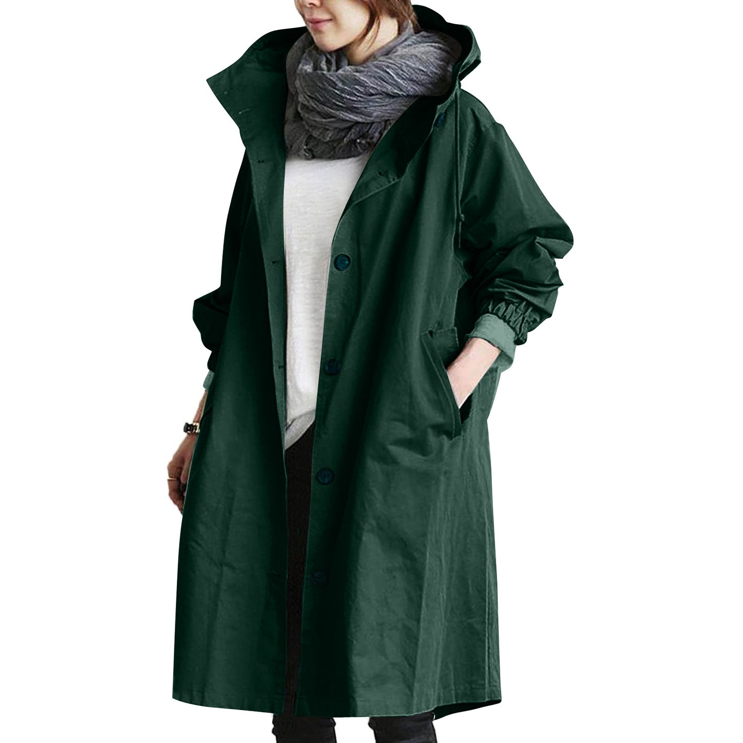 🧥Women’s Autumn Windbreaker – Medium / Long, Waist Design