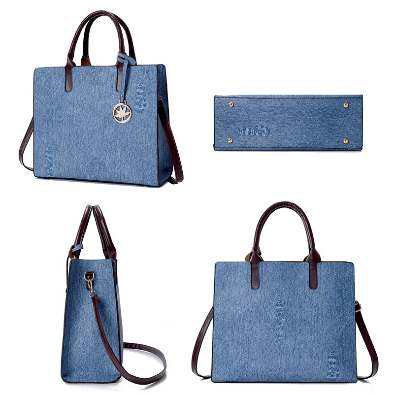 👜 Large Capacity Women’s Multi‑Piece Shoulder Bag