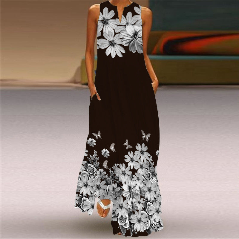 🌸Retro Printed Long Dress