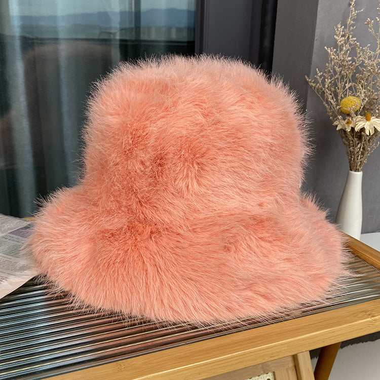 Women's Faux Fur Winter Bucket Hat