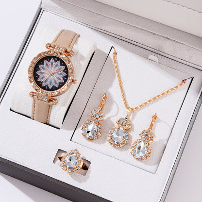 Women’s Quartz Watch & Necklace Set