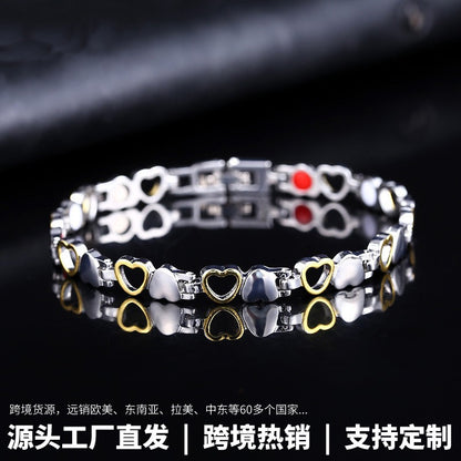 💞 Love Hollow Couple Bracelet – Fashion Magnet Jewelry