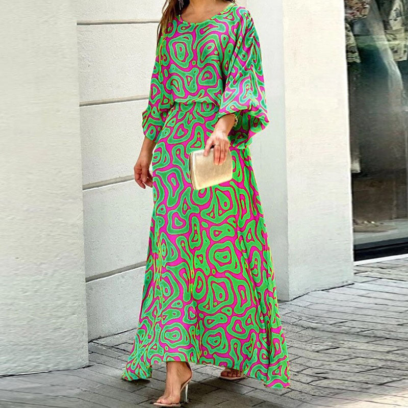 👗Ensemble jupe élégant à imprimé pour femme