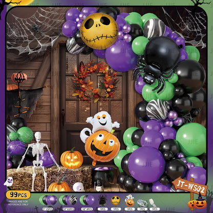 🎃 Halloween Balloon Arch Decoration Kit