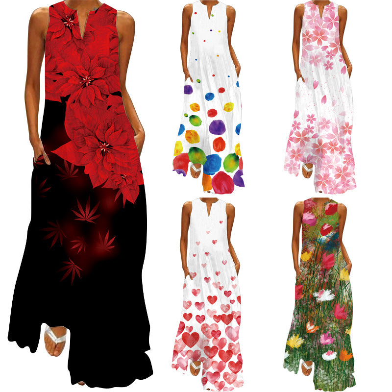 🌸Retro Printed Long Dress