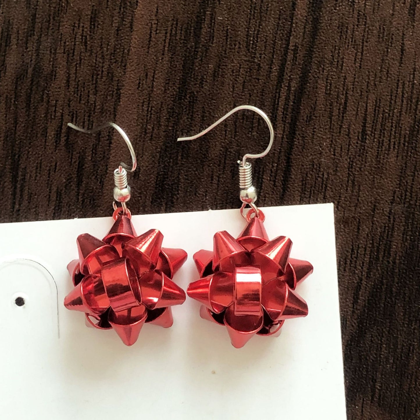 Christmas-themed alloy earrings