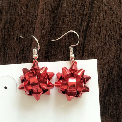 Christmas-themed alloy earrings