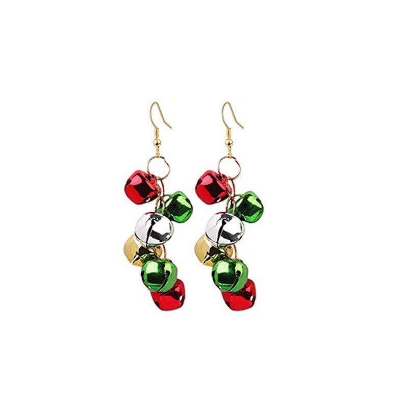 Christmas-themed alloy earrings