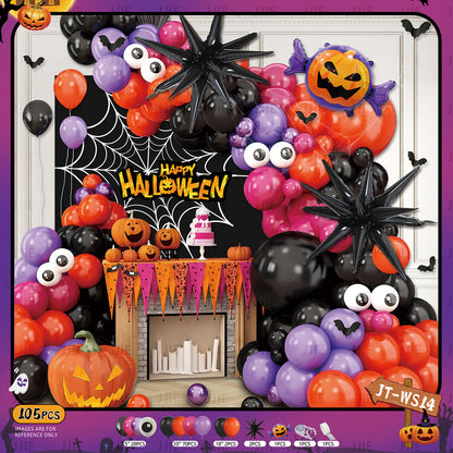 🎃 Halloween Balloon Arch Decoration Kit
