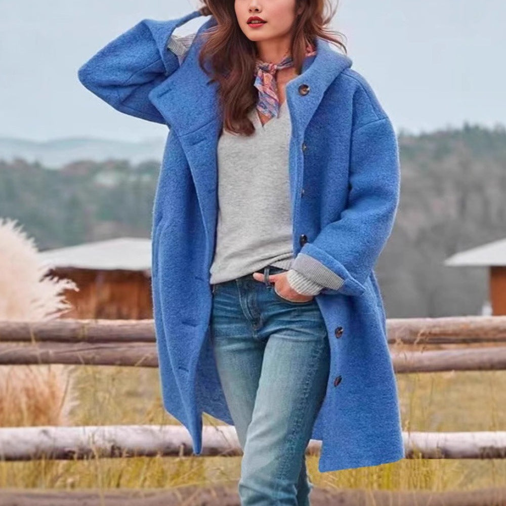 🧥Women’s Casual Hooded Lapel Windbreaker