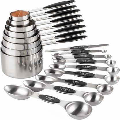 23-Piece Stainless Steel Measuring Set