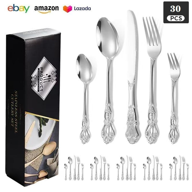Royal Court 24-Piece Stainless Steel Western Cutlery Gift Set