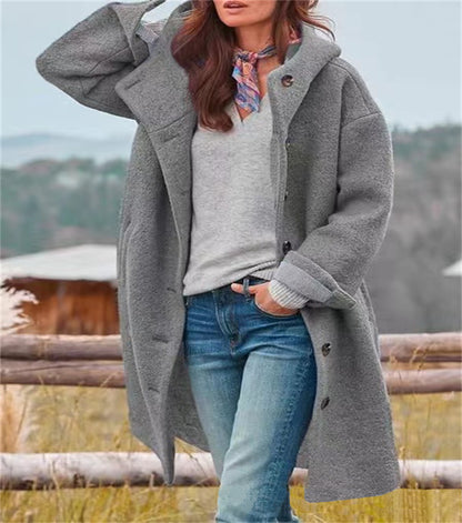 🧥Women’s Casual Hooded Lapel Windbreaker