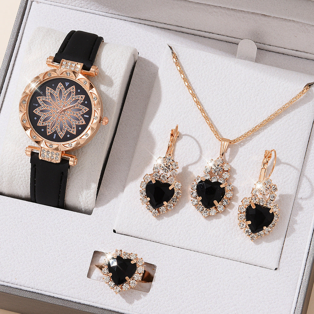 Women’s Quartz Watch & Necklace Set