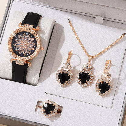 Women’s Quartz Watch & Necklace Set
