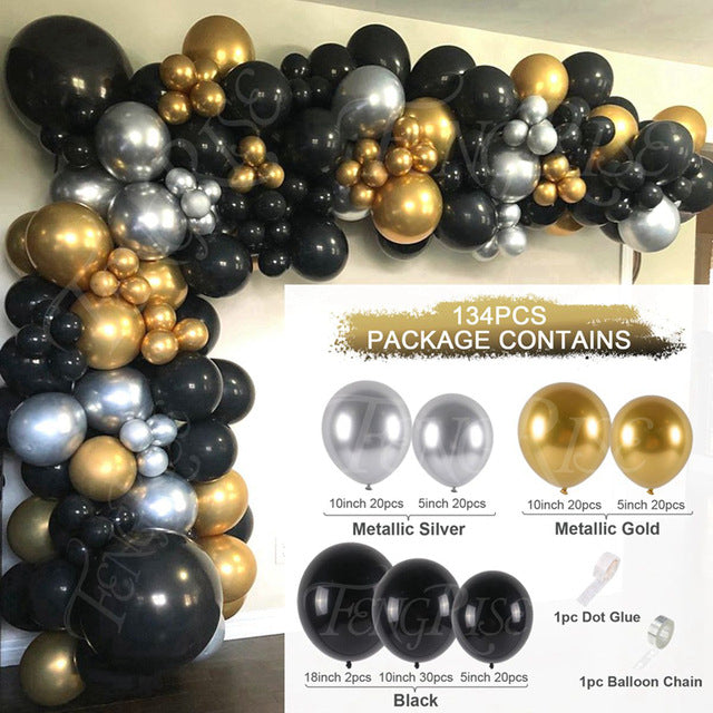 Metallic Balloon Decoration Set