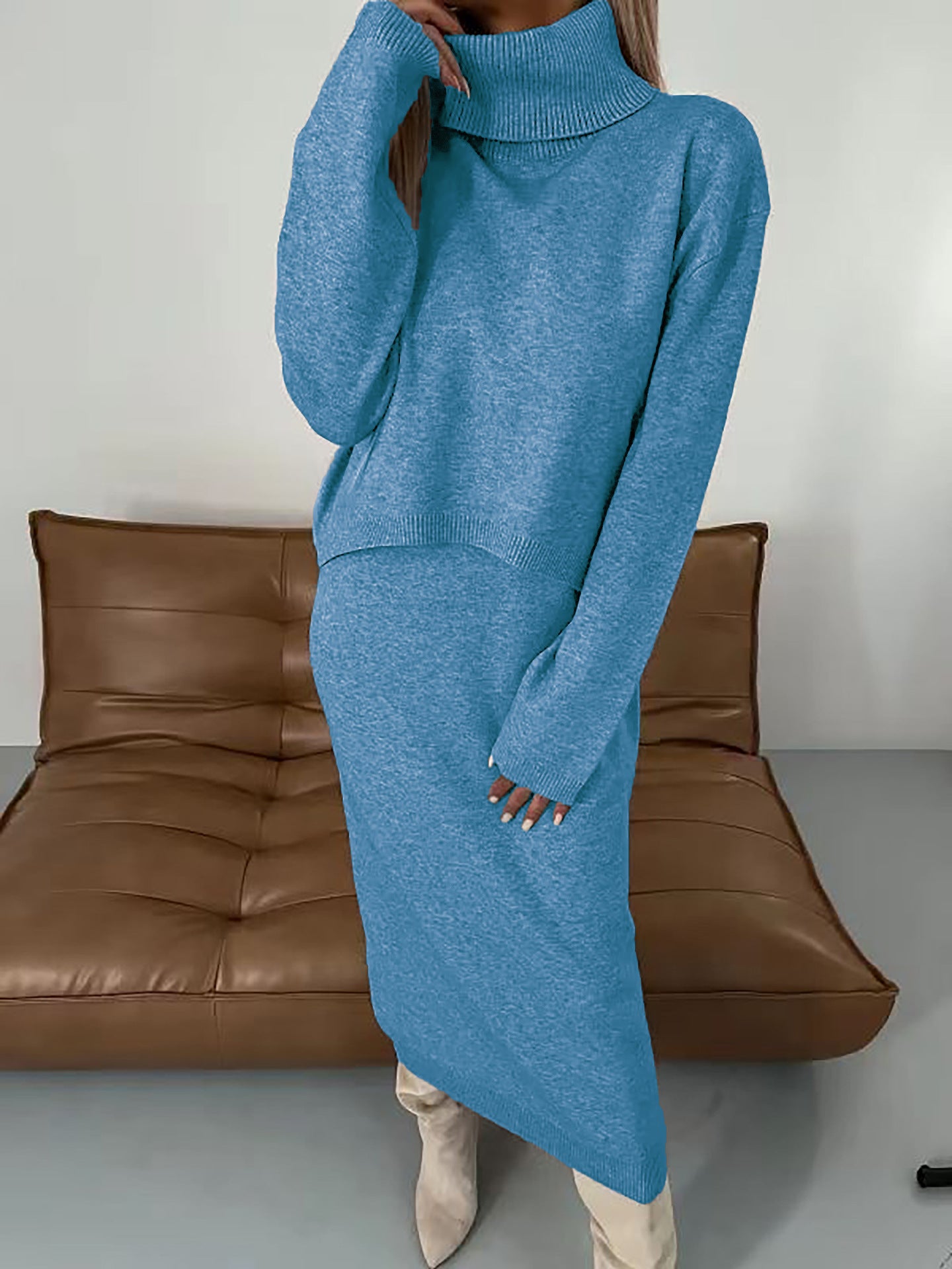Autumn / Winter Knitted Sweater Dress Set