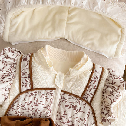 Combinaison d'hiver en duvet pour bébé fille