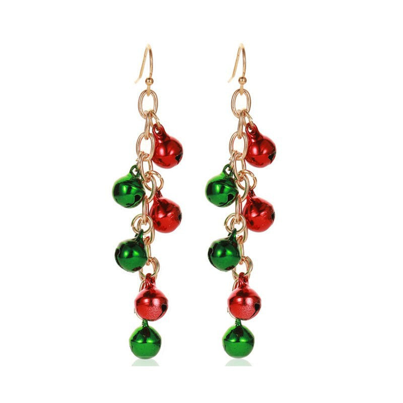 Christmas-themed alloy earrings