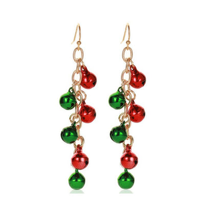 Christmas-themed alloy earrings