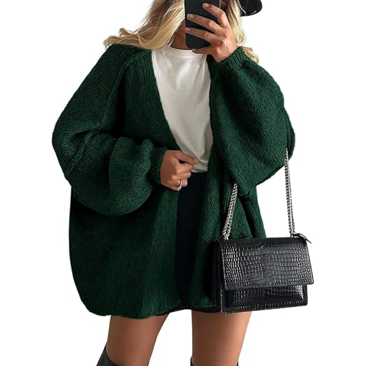 🧶 Autumn / Winter Women’s Knitted Cardigan – Casual Loose Sweater Jacket