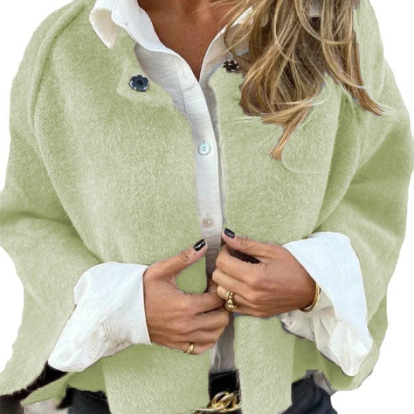 👘 Women’s Loose Cashmere Bat Sleeve Jacket