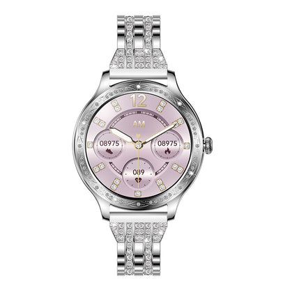 Montre connectée AK60 pour femme – Écran HD 1,27", résolution 360°, appels Bluetooth, design élégant et fonctionnel