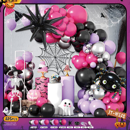 🎃 Halloween Balloon Arch Decoration Kit