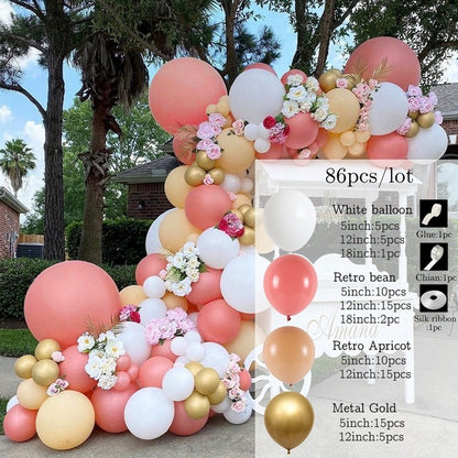 Metallic Balloon Decoration Set