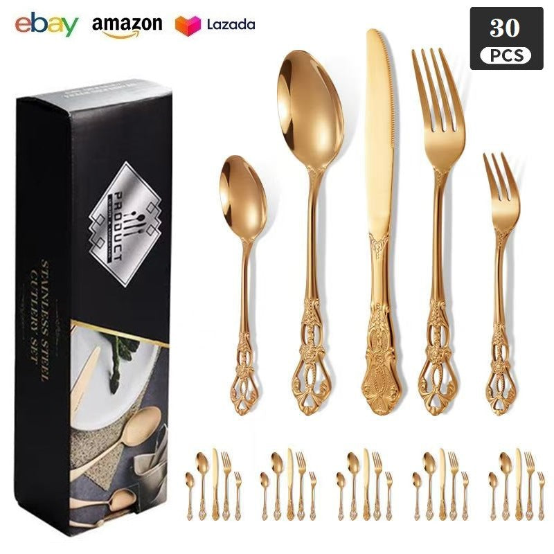 Royal Court 24-Piece Stainless Steel Western Cutlery Gift Set