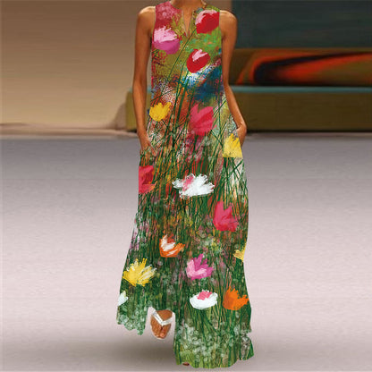 🌸Retro Printed Long Dress