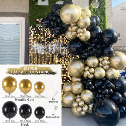 Metallic Balloon Decoration Set