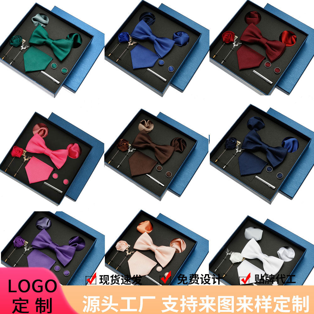 Coffret cadeau de luxe cravate et nœud papillon