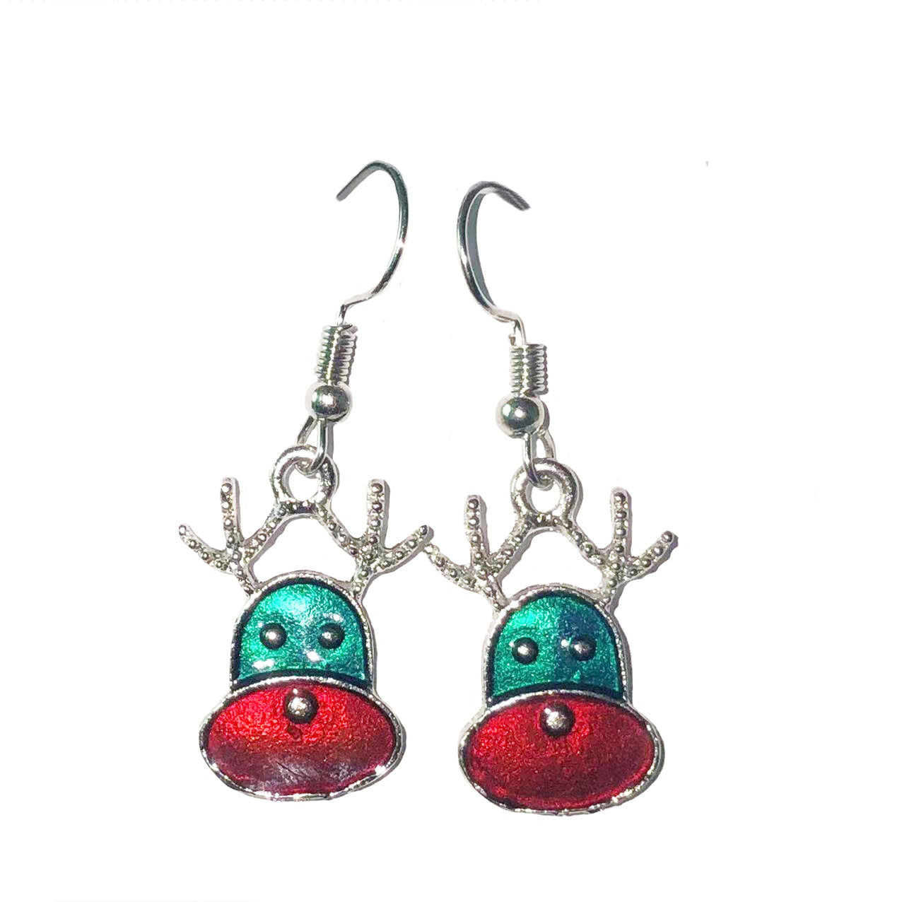 Christmas-themed alloy earrings