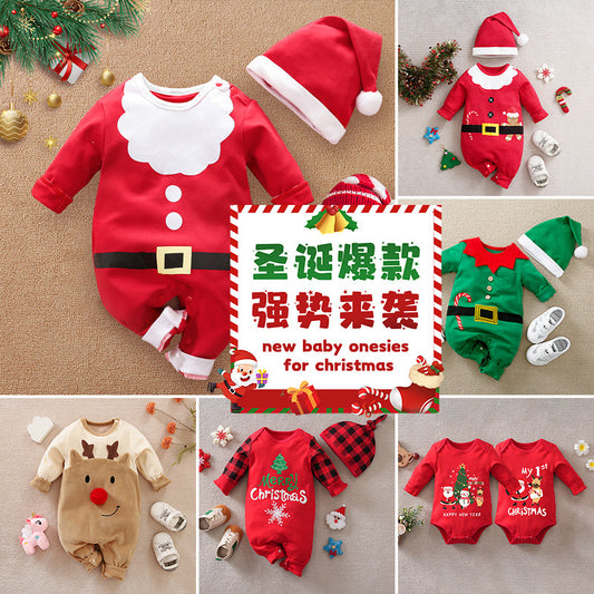 Christmas Cotton Baby Jumpsuit